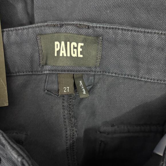 NWT PAIGE Kirby StraightLeg Jeans Vintage Dark Blue Utility Flap Pockets Size 27 - Picture 7 of 10